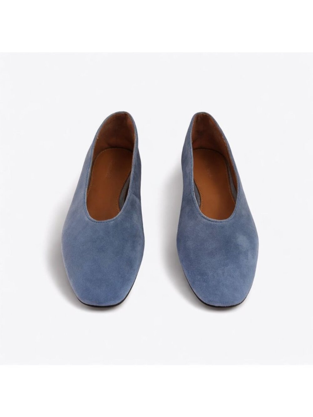 Madewell The Mylie Ballet Flat Suede Basalt Blue Womens 7.5M Minimalist Timeless - Picture 2 of 16